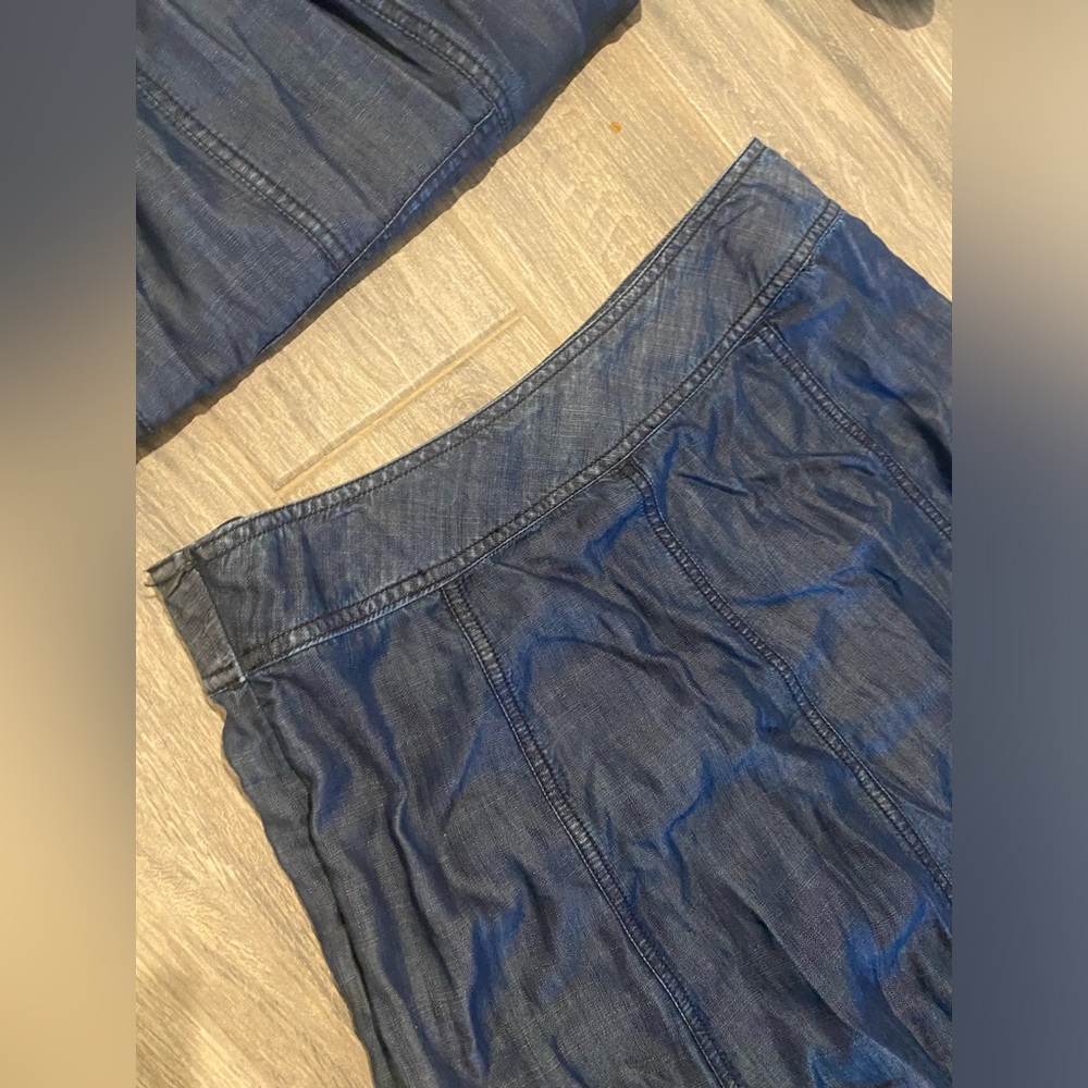 ColdWater Creek Two Piece Tencel Skirt Set Size 8 - Picture 6 of 7